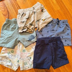 Cat & Jack Kids Dino Mix Shorts Set - Blue, Gray, Navy, Green